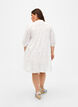Hemdblusenkleid aus Baumwolle mit Lochstickerei, Bright White, Model image number 1