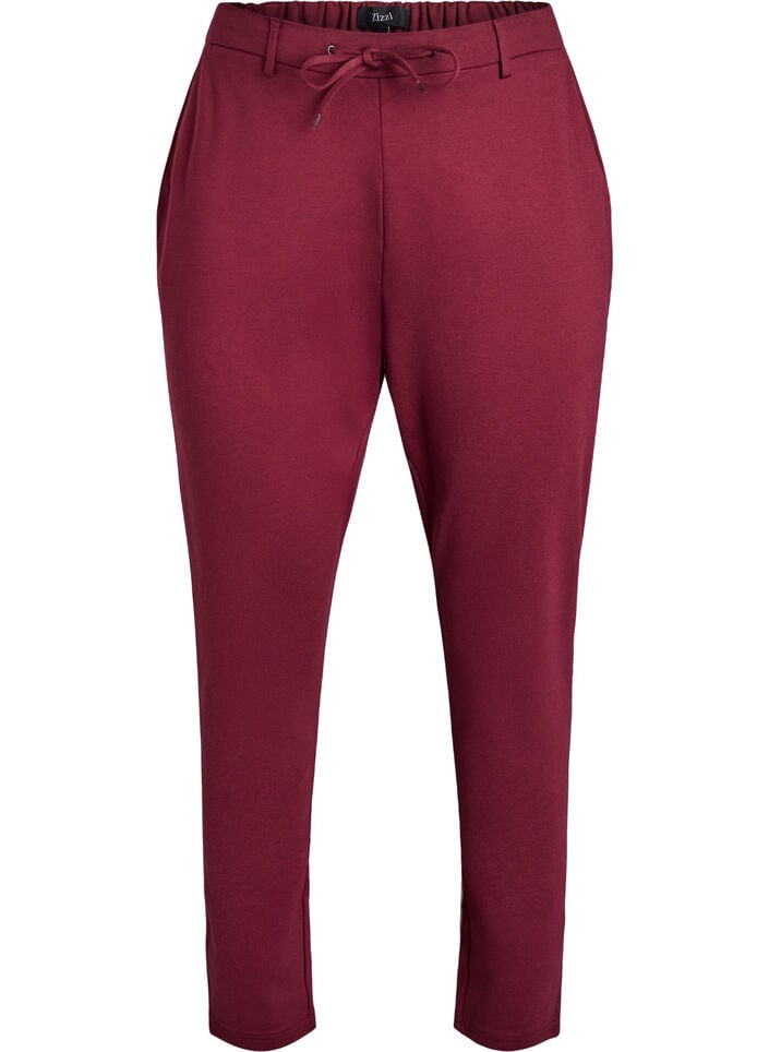 Gek&uuml;rzte Maddison Hose, Dunkles Bordeaux, Packshot image number 0