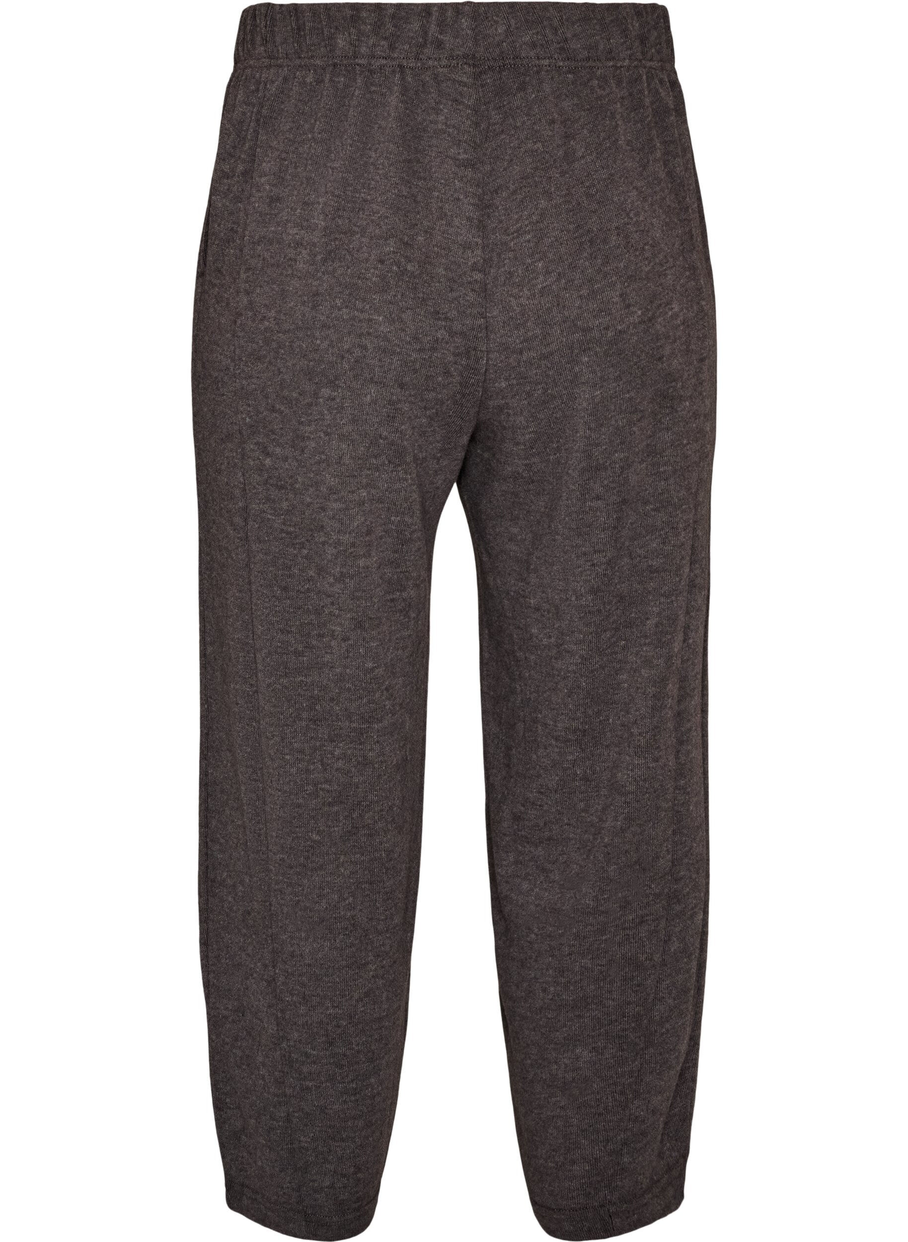 ZizziHose aus Jersey mit Barrel Fit und hoher Taille, Grau, Packshot image number 1