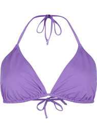 Einfarbiges Triangel-Bikinioberteil, Royal Lilac, Packshot