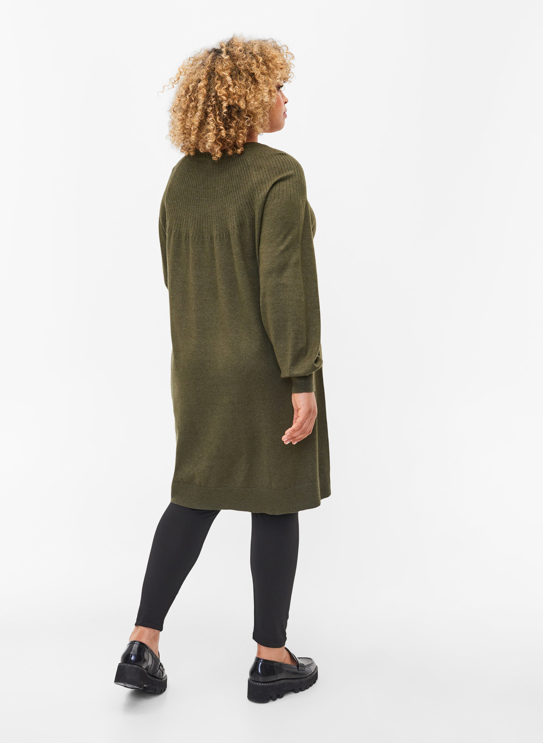 Zizzi2 Paar Basic-Leggings, Black, Model image number 1