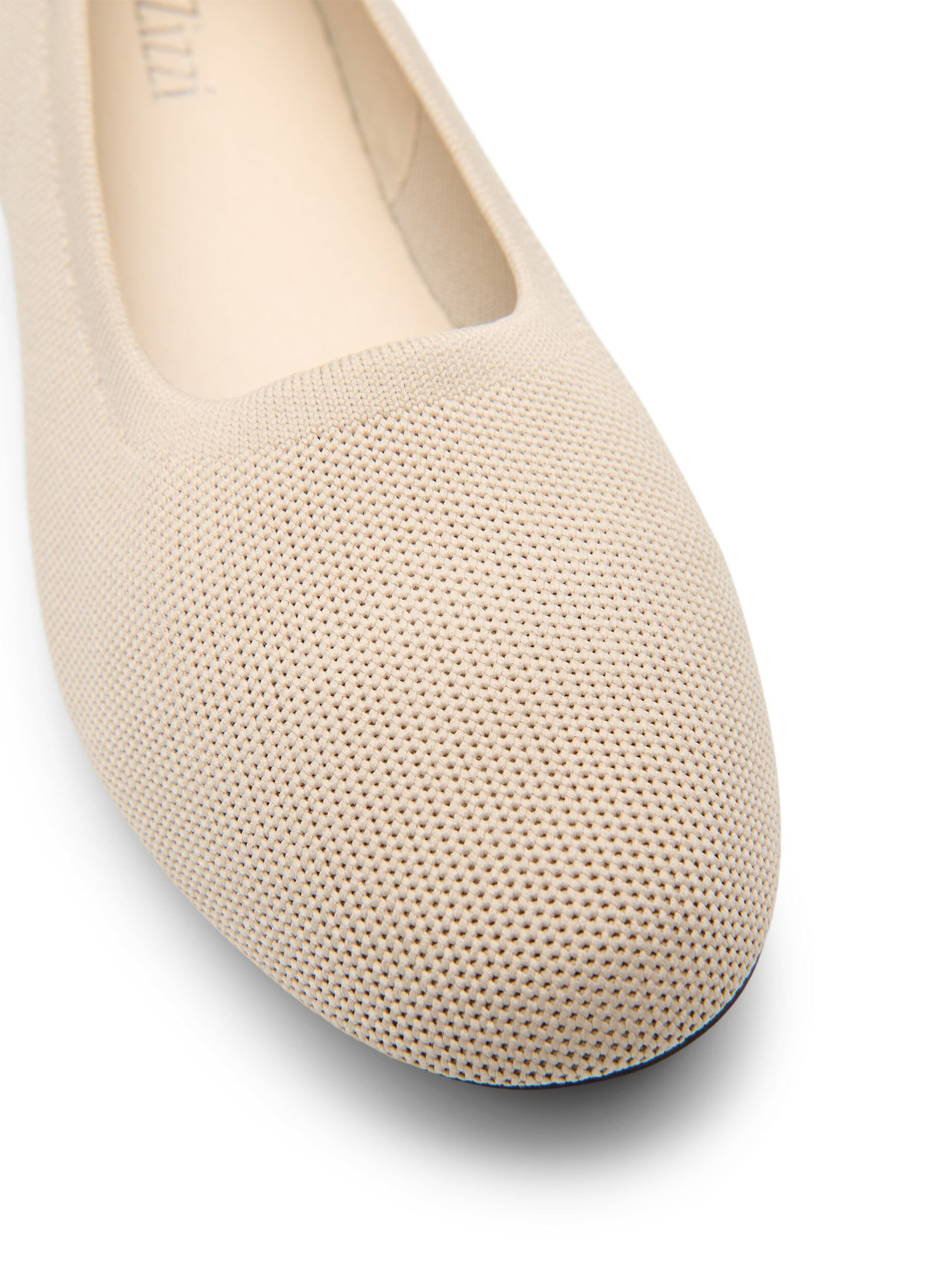 ZizziBallerinas aus fein strukturiertem Stoff, Beige, Packshot image number 3