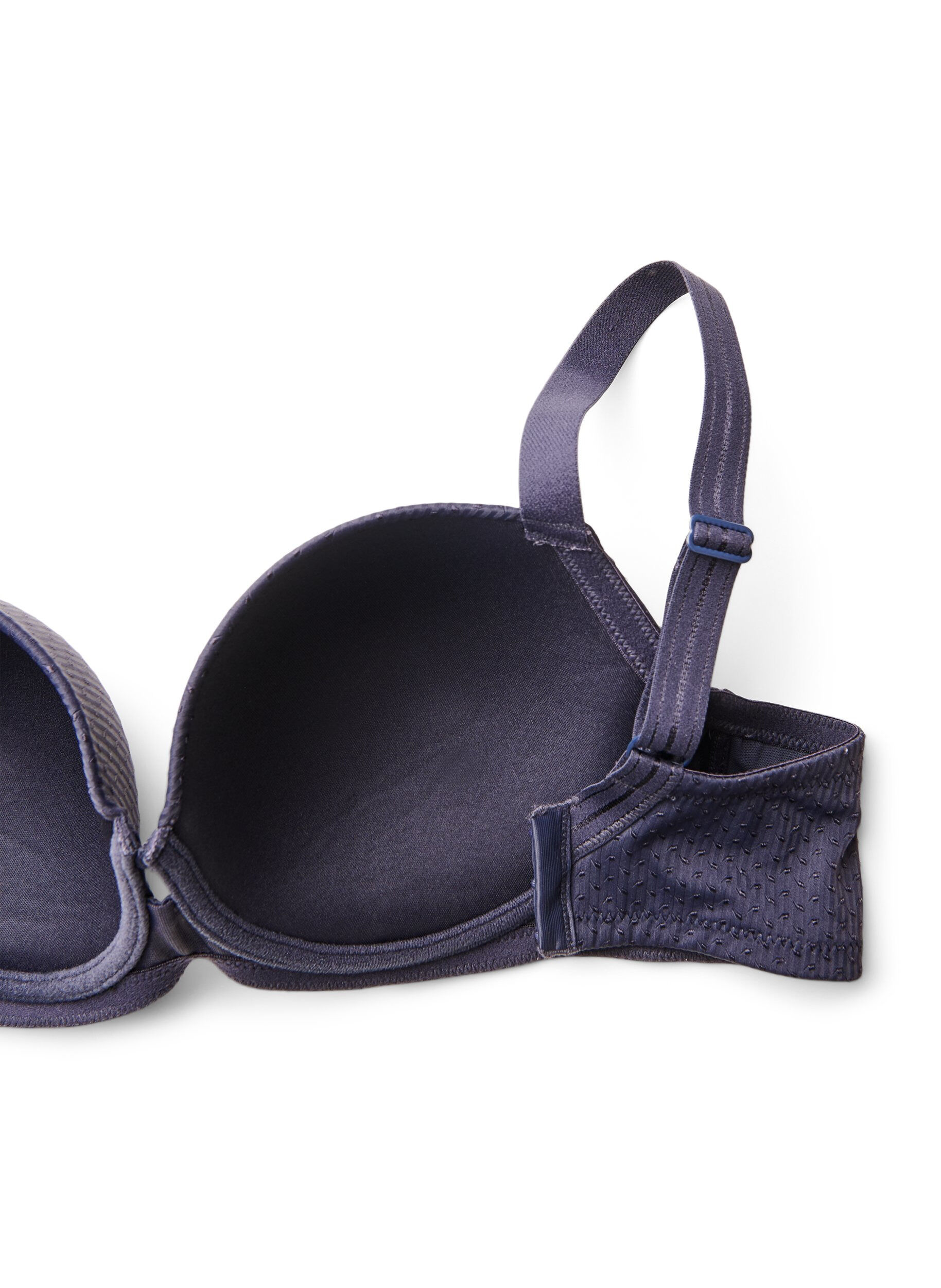 ZizziVorgeformter B&uuml;gel-BH mit Muster, Blau, Packshot image number 3