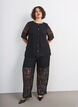 Bluse aus Spitze mit Zierkn&ouml;pfen, Schwarz, Model image number 1