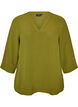 Bluse mit 3/4-&Auml;rmeln, Gr&uuml;n, Packshot image number 0