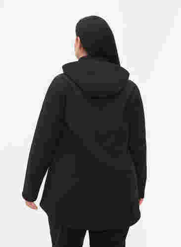 Softshell-Jacke mit abnehmbarer Kapuze, Black, Model image number 1