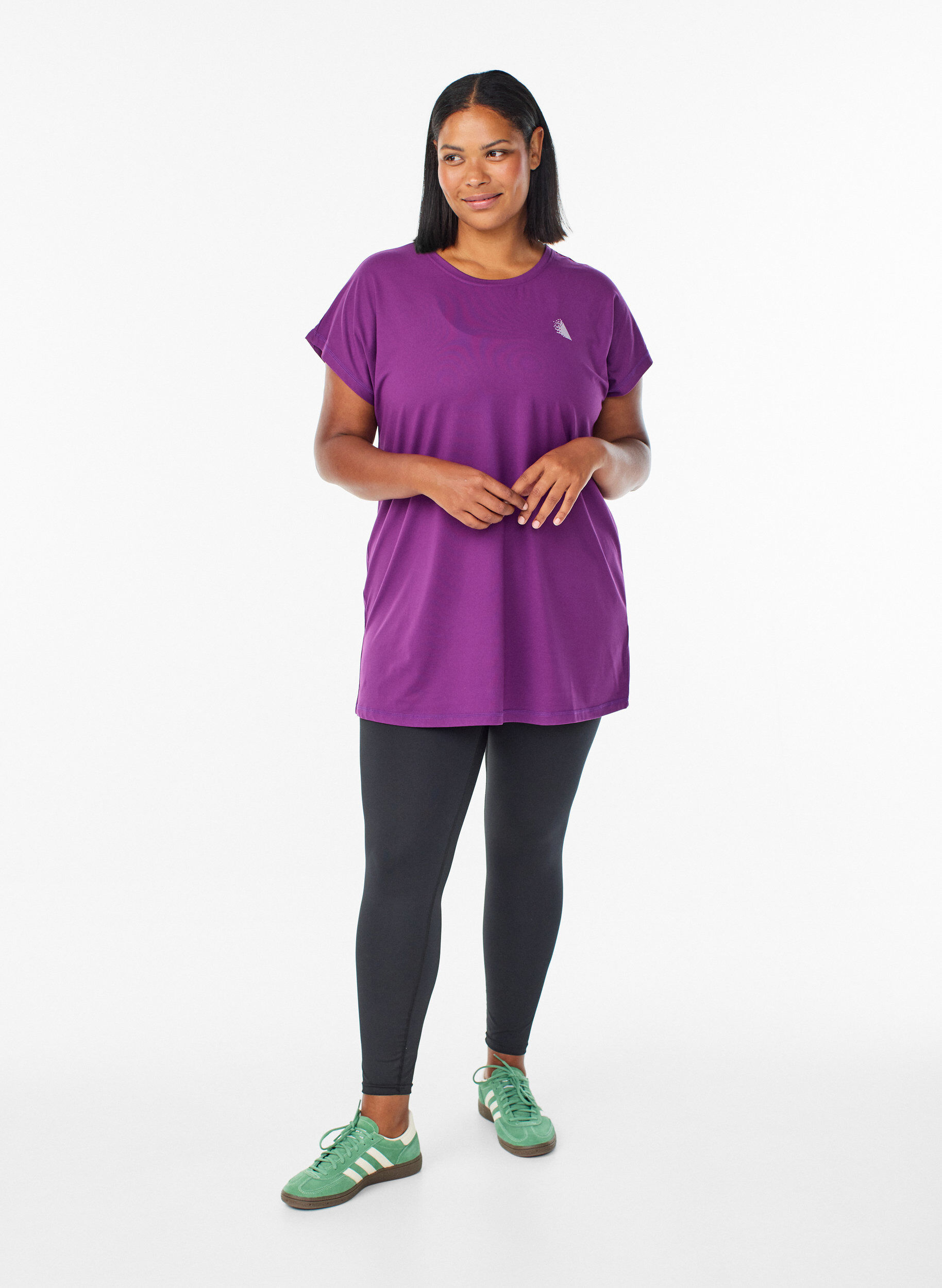 ZizziLanges Trainingsshirt, Lila, Model image number 1