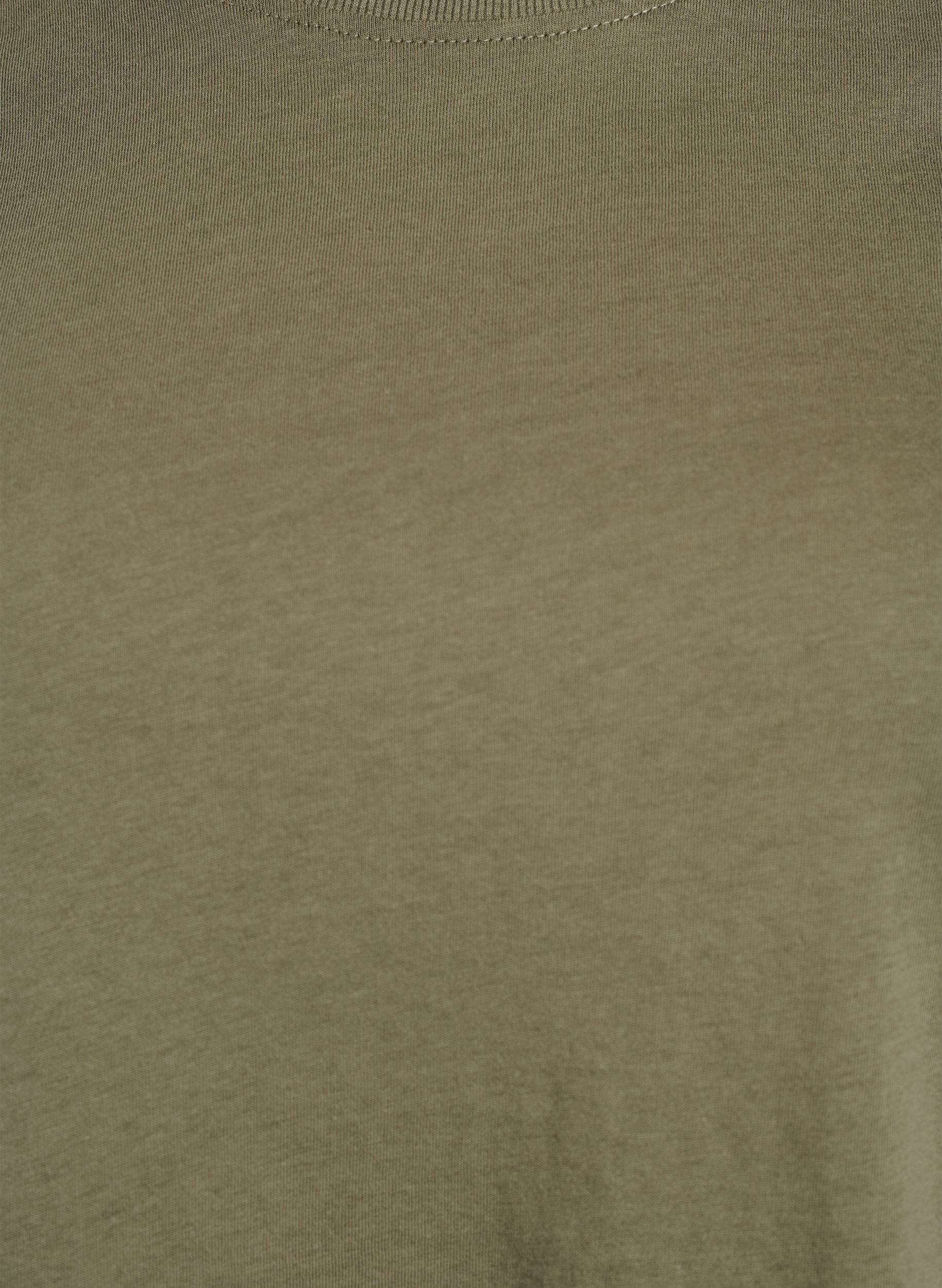 ZizziBasic-T-Shirt aus Baumwolle mit Rundhalsausschnitt, Gr&uuml;n, Packshot image number 2