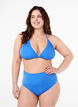 Bikini-Unterteile mit hoher Taille, Blau, Model image number 0