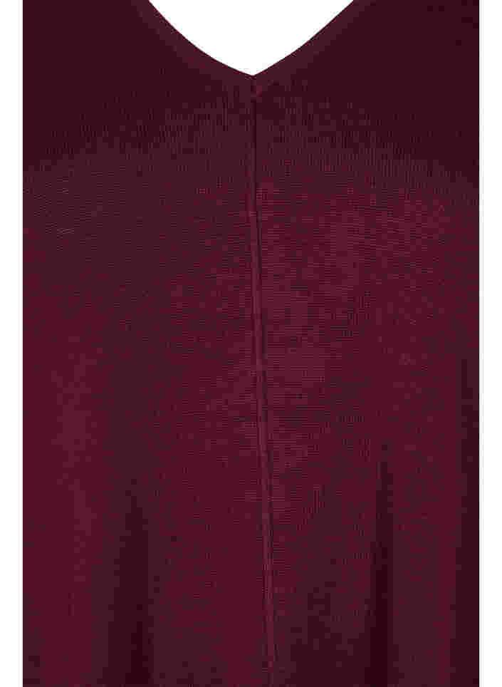 Strickkleid mit V-Ausschnitt aus Baumwollmischung, Port Royal, Packshot image number 2