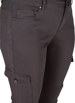 Slim Fit Hose mit Taschen, Grey, Packshot image number 2