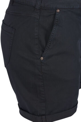 Regular Fit Shorts aus Baumwolle, Black, Packshot image number 2