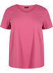 Unifarbenes Basic-T-Shirt aus Baumwolle, Rot, Packshot image number 0