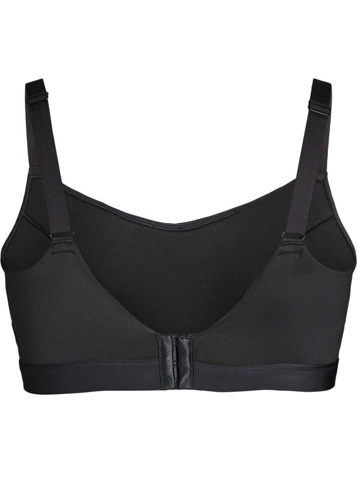Leicht gepolsterter Sport-BH, Schwarz, Packshot image number 1
