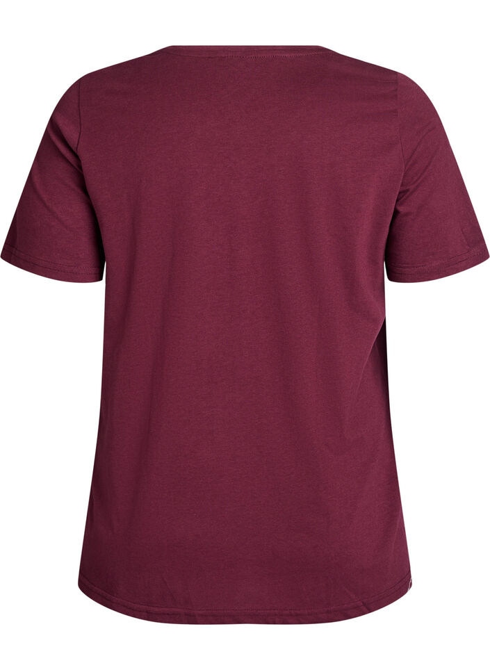 FLASH - T-Shirt mit Print, Dunkles Bordeaux, Packshot image number 1