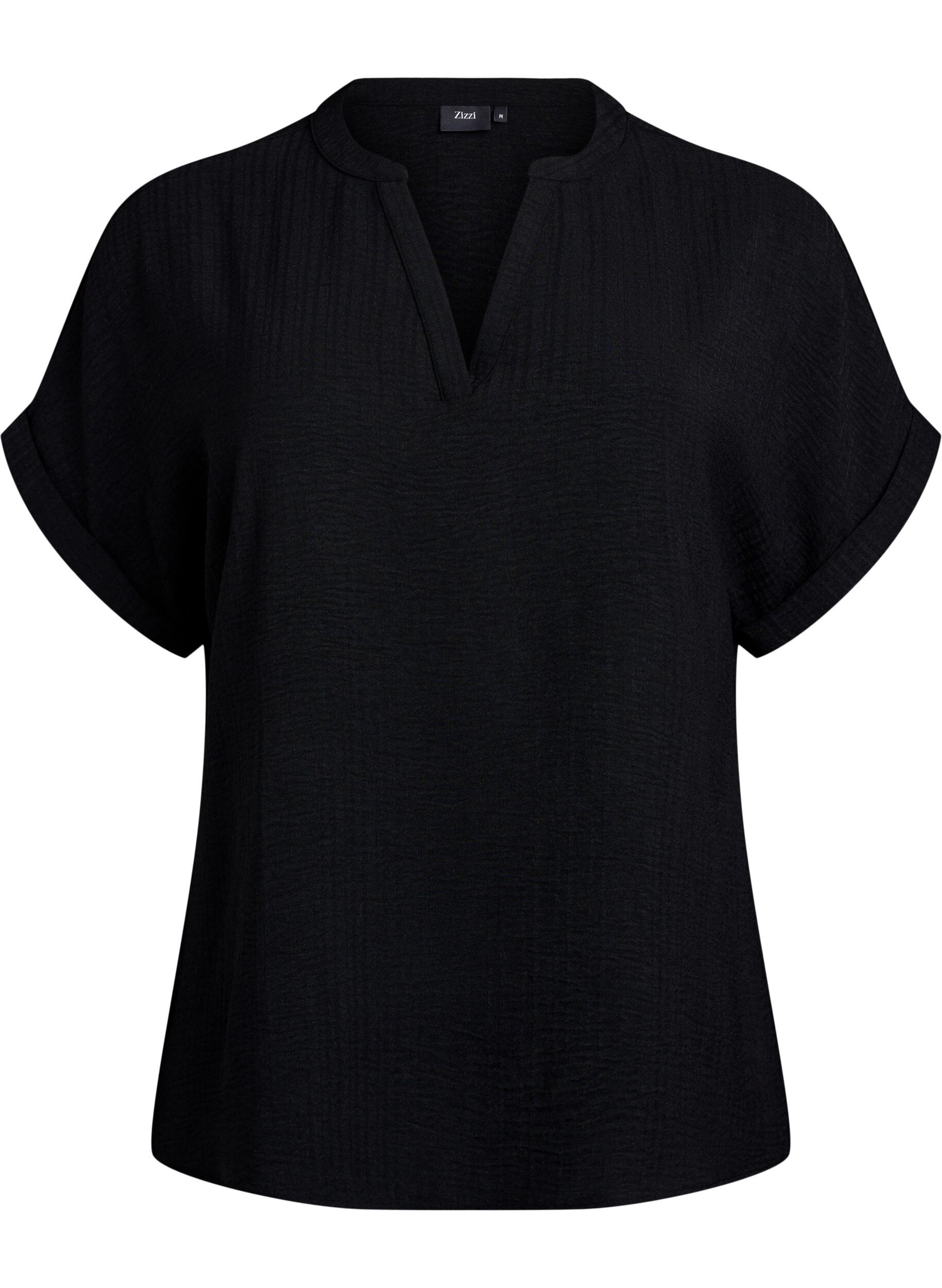 Lockere Bluse mit kurzen &Auml;rmeln