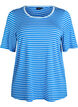 Gestreiftes T-Shirt aus TENCEL&trade; Lyocell, Blau, Packshot image number 0