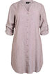 Lange Bluse aus Leinen und Viskose, Braun, Packshot image number 0