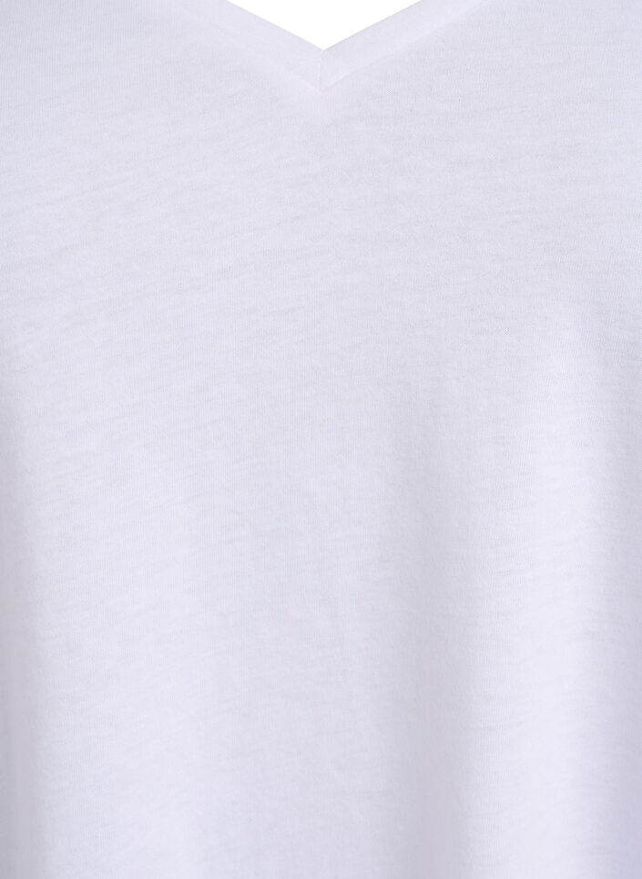 FLASH - 2er-Pack T-Shirts mit V-Ausschnitt, Black/White, Packshot image number 3