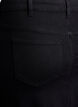  Midi-Jeansrock mit vorderem Schlitz, Schwarz, Packshot image number 3