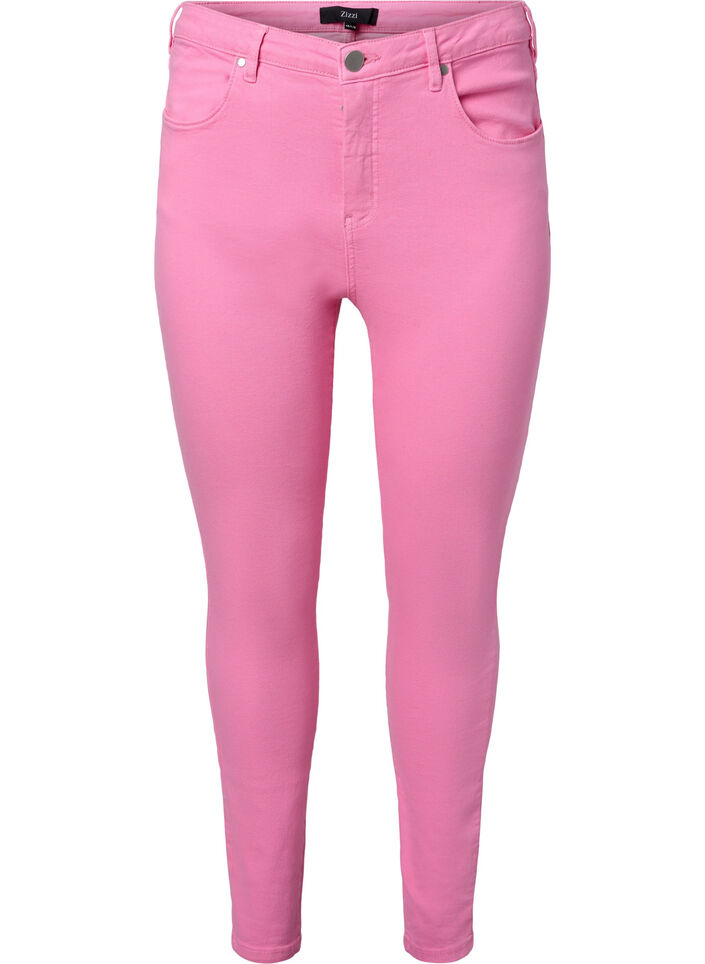 Hochtaillierte Amy Jeans in Super Slim Fit, Rosebloom, Packshot image number 0
