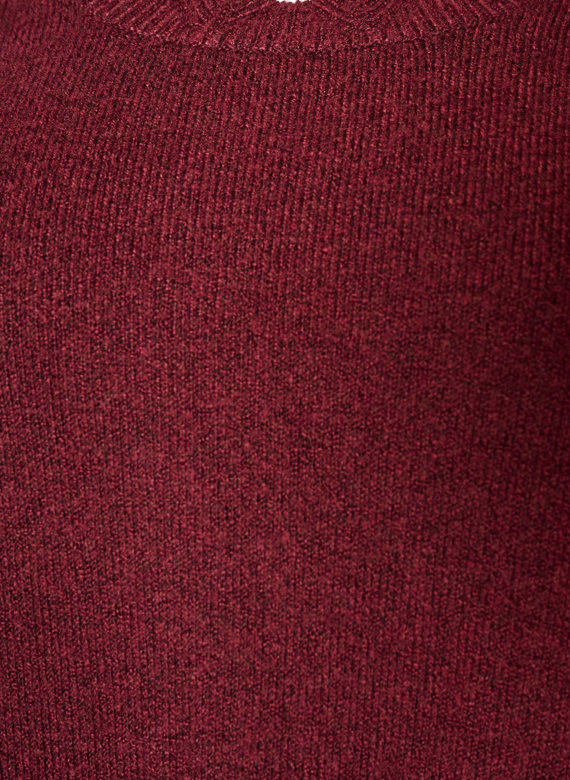 ZizziStrickbluse mit Wellenkante, Rot, Packshot image number 2