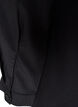 Kurzes Hemdblusenkleid mit R&uuml;schenvolant, Schwarz, Packshot image number 3