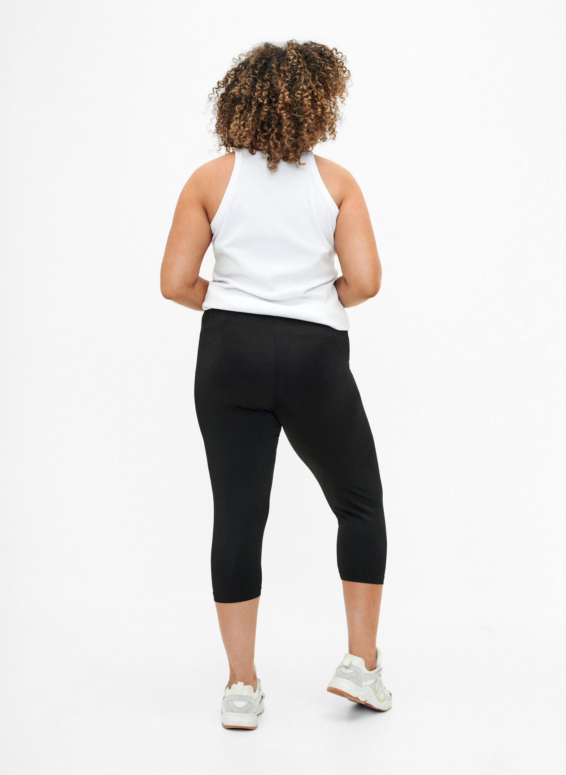 Zizzi2-pack Leggings mit 3/4-L&auml;nge, Schwarz, Model image number 2