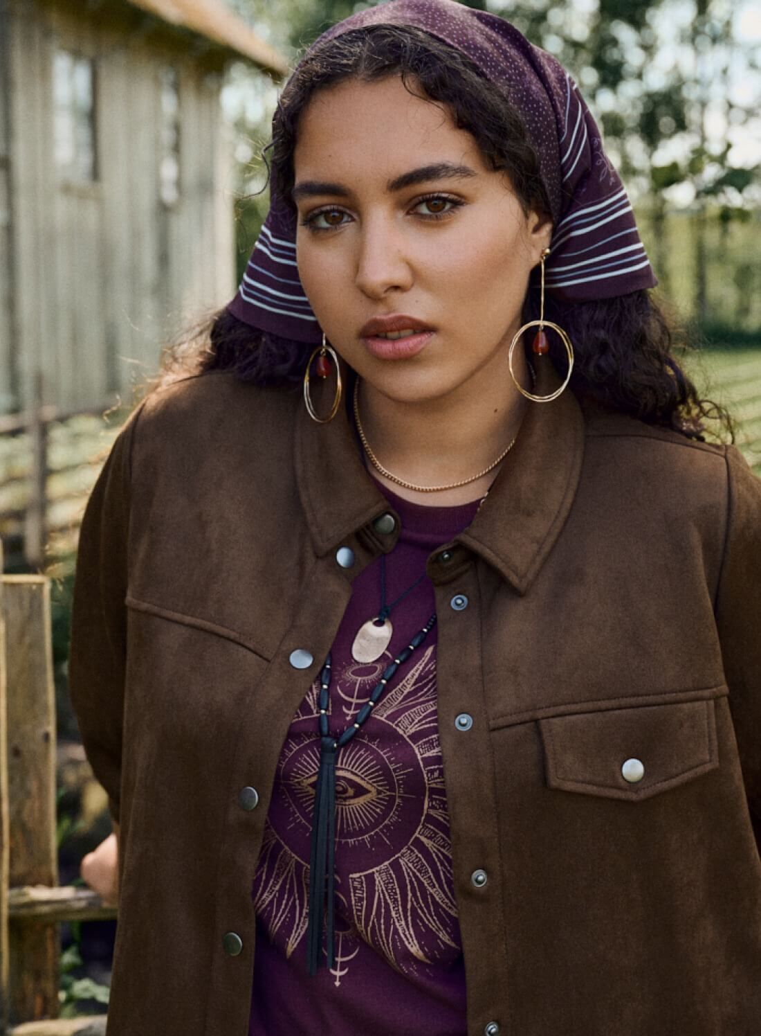 ZizziPassendes Set in Braun, , Model