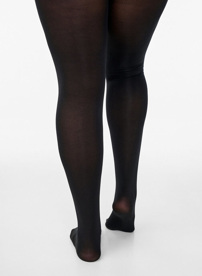 2er-Pack Strumpfhose in 100 DEN, Schwarz, Packshot image number 2
