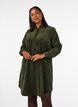 Hemdblusenkleid aus Cord mit Kragen und Knopfleiste, Gr&uuml;n, Model image number 0