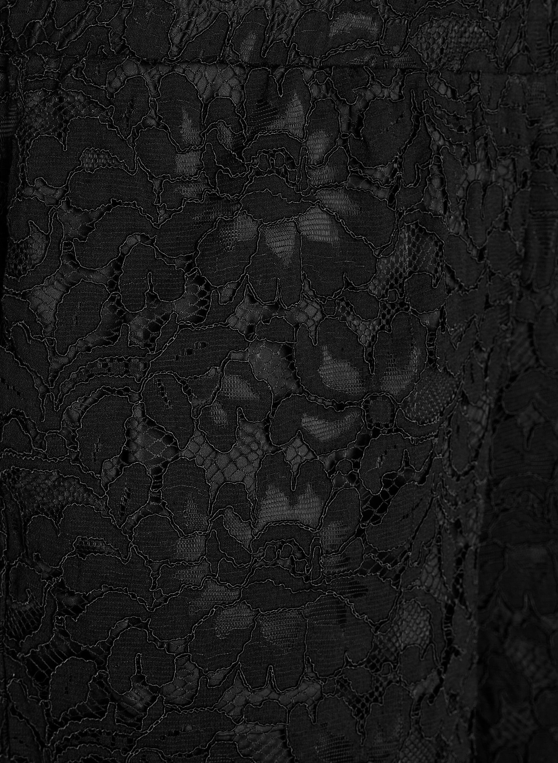 ZizziShorts aus Spitze mit hoher Taille und Taschen, Schwarz, Packshot image number 2