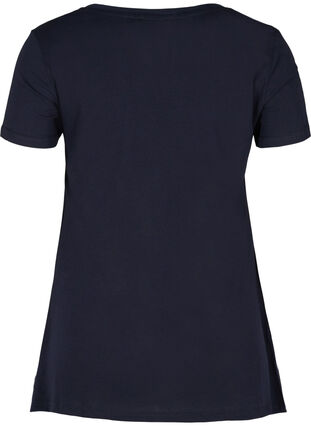Kurzarm T-Shirt aus Baumwolle mit A-Linie, Night Sky STAR, Packshot image number 1