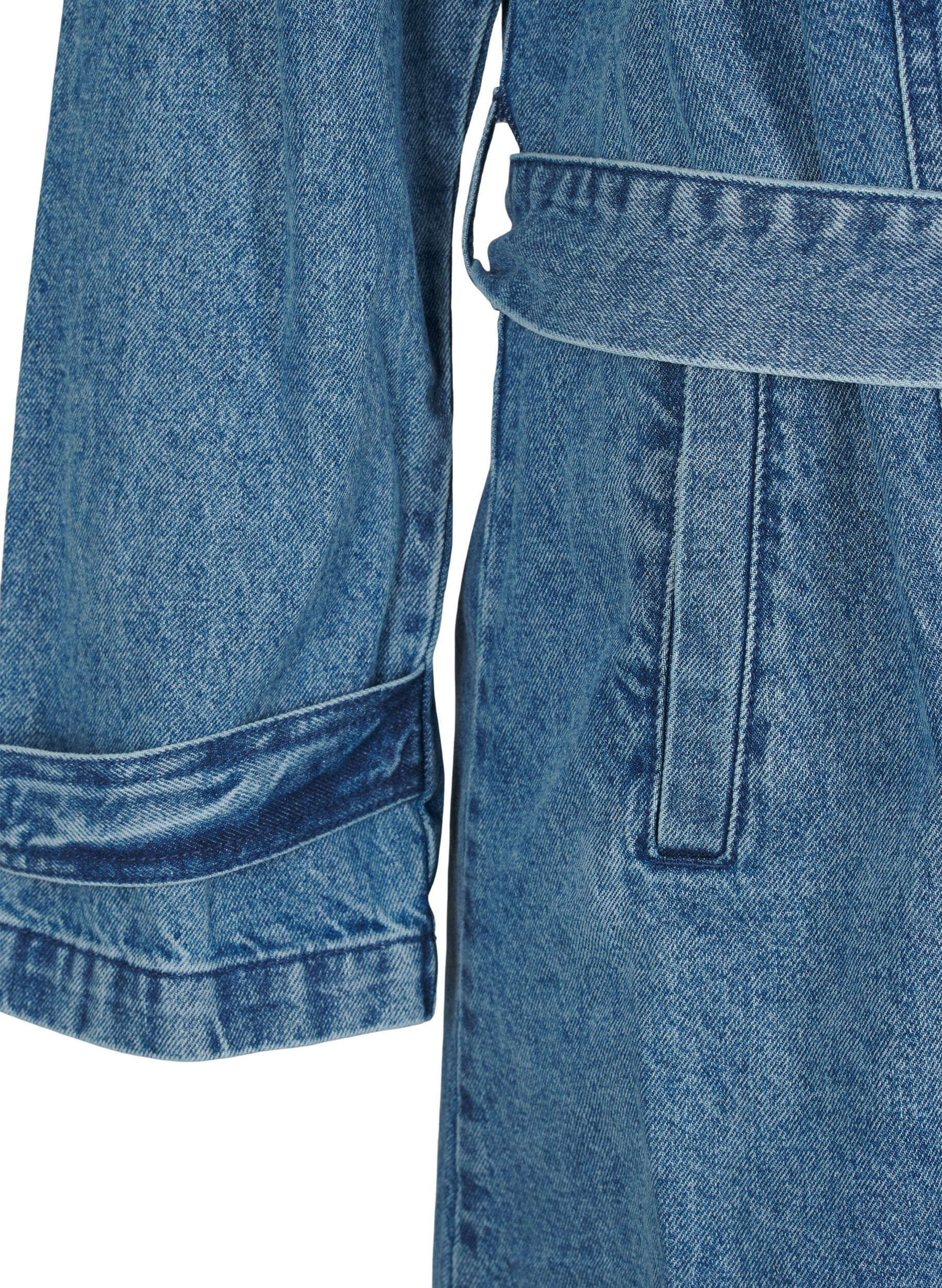 ZizziDenim-Trenchcoat mit G&uuml;rtel, Blue Denim, Packshot image number 2
