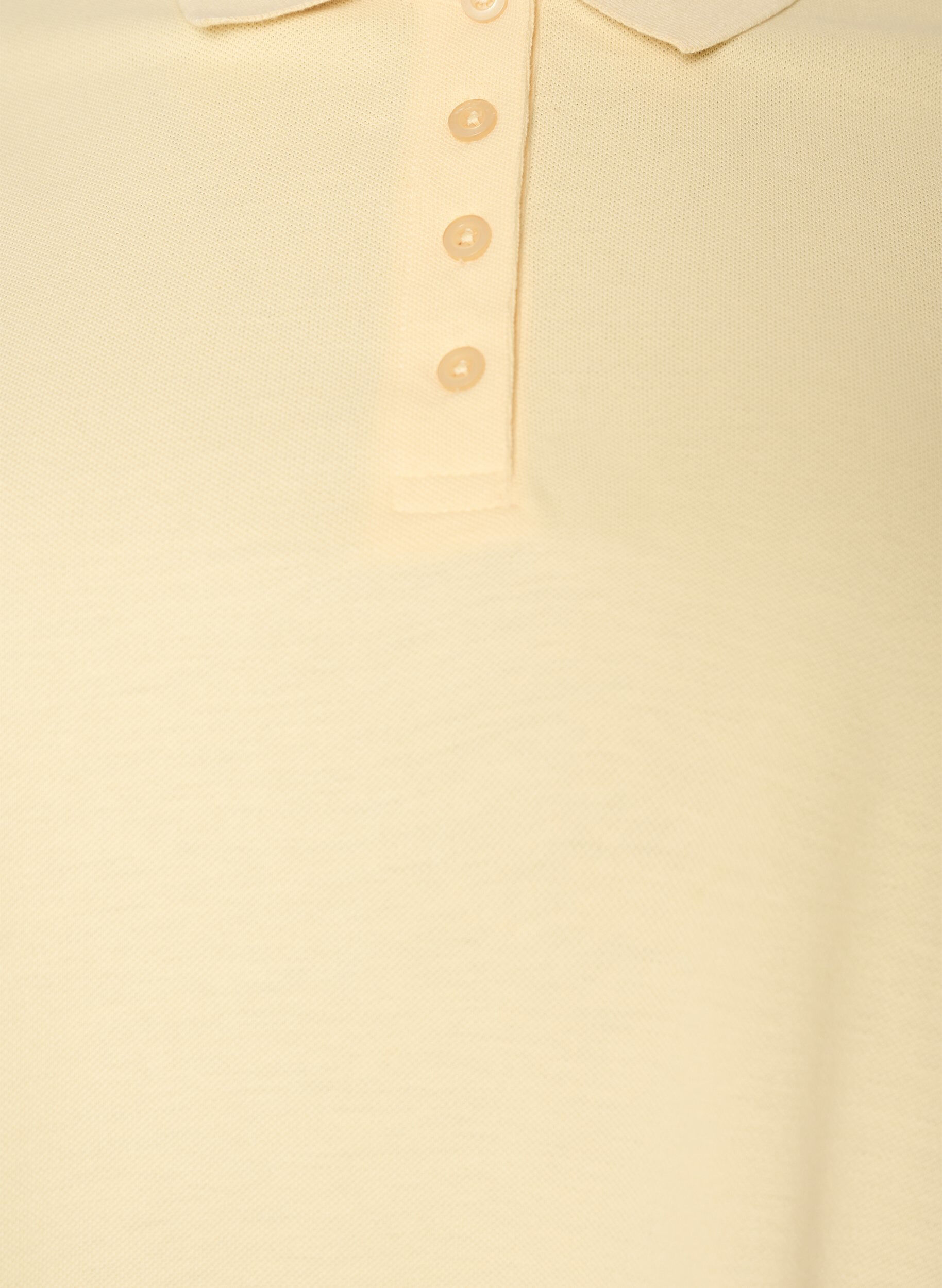 ZizziPoloshirt mit kurzen &Auml;rmeln, Gelb, Packshot image number 2