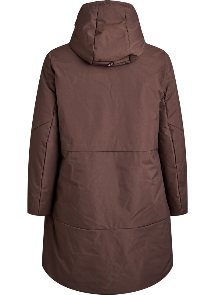 Winterjacke mit verstellbarer Taille, Braun, Packshot image number 1