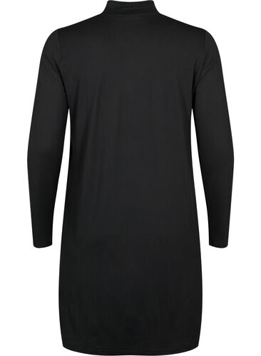FLASH – Langärmeliges Kleid mit Rollkragen, Black, Packshot image number 1