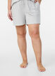 Hoch taillierte Pyjama-Shorts mit Streifenmuster, LGM Stripe, Model image number 2