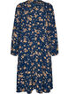 Midikleid mit Smock und Zierkn&ouml;pfen, Blau, Packshot image number 0