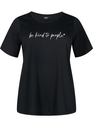 FLASH - T-Shirt mit Motiv, Black Be Kind, Packshot image number 0