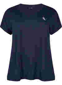Kurzarm Trainings-T-Shirt mit V-Ausschnitt