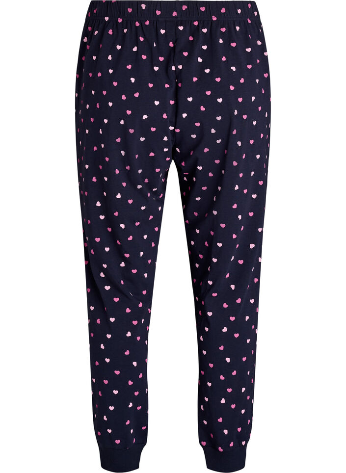 Bedruckte Pyjamahose, Blau, Packshot image number 1