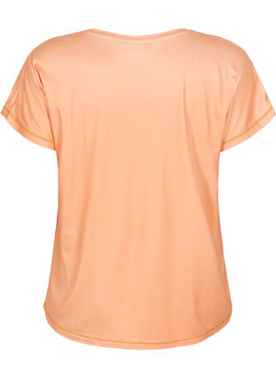 Kurzärmeliges Trainings-T-Shirt, Apricot Nectar, Packshot image number 1