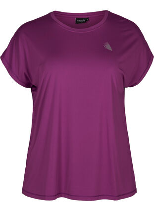 Einfarbiges Trainings-T-Shirt, Sparkling Grape, Packshot image number 0