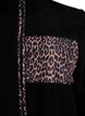 Teddyfell-Jacke mit Leopardenmuster, Schwarz, Packshot image number 2