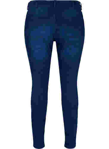 Superschlanke Amy-Jeans mit elastischem Bund, Dark blue, Packshot image number 1