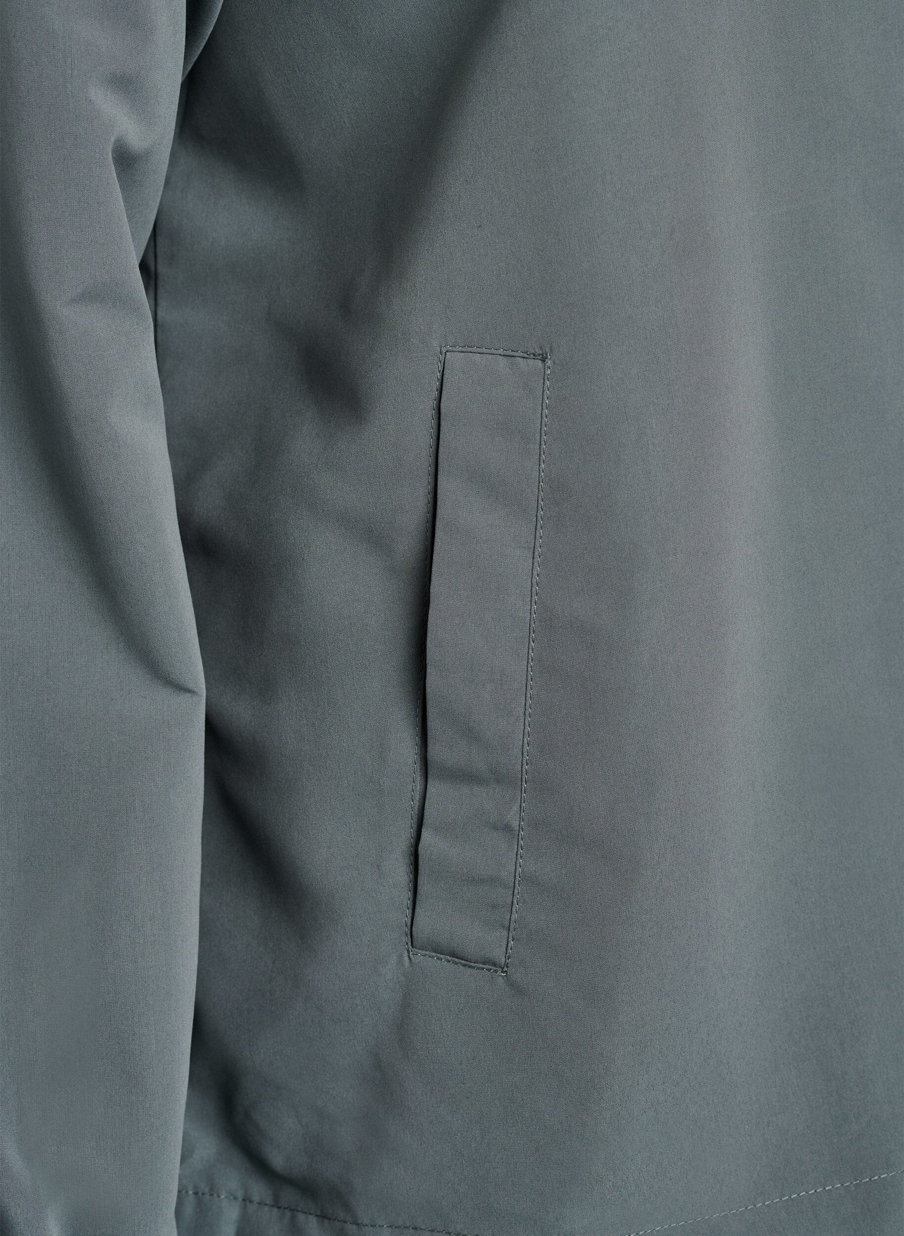 ZizziLeichte Jacke mit Kapuze und Rei&szlig;verschluss, Gr&uuml;n, Packshot image number 3