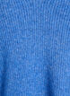 Strickbluse mit V-Ausschnitt und Raglan&auml;rmeln, Blau, Packshot image number 2