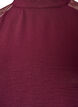 Bluse mit kurzen &Auml;rmeln aus Spitze und hohem Kragen, Rot, Packshot image number 2