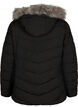 Kurze Steppjacke mit Kapuze, Schwarz, Packshot image number 1